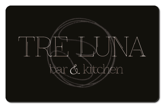 tre luna logo on a dark background